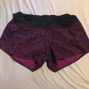 Lululemon running shorts with liner size 10